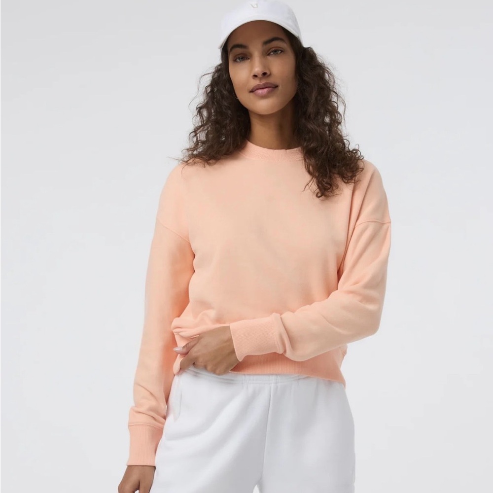 Vuori Soft Peach Crew Neck Sweater